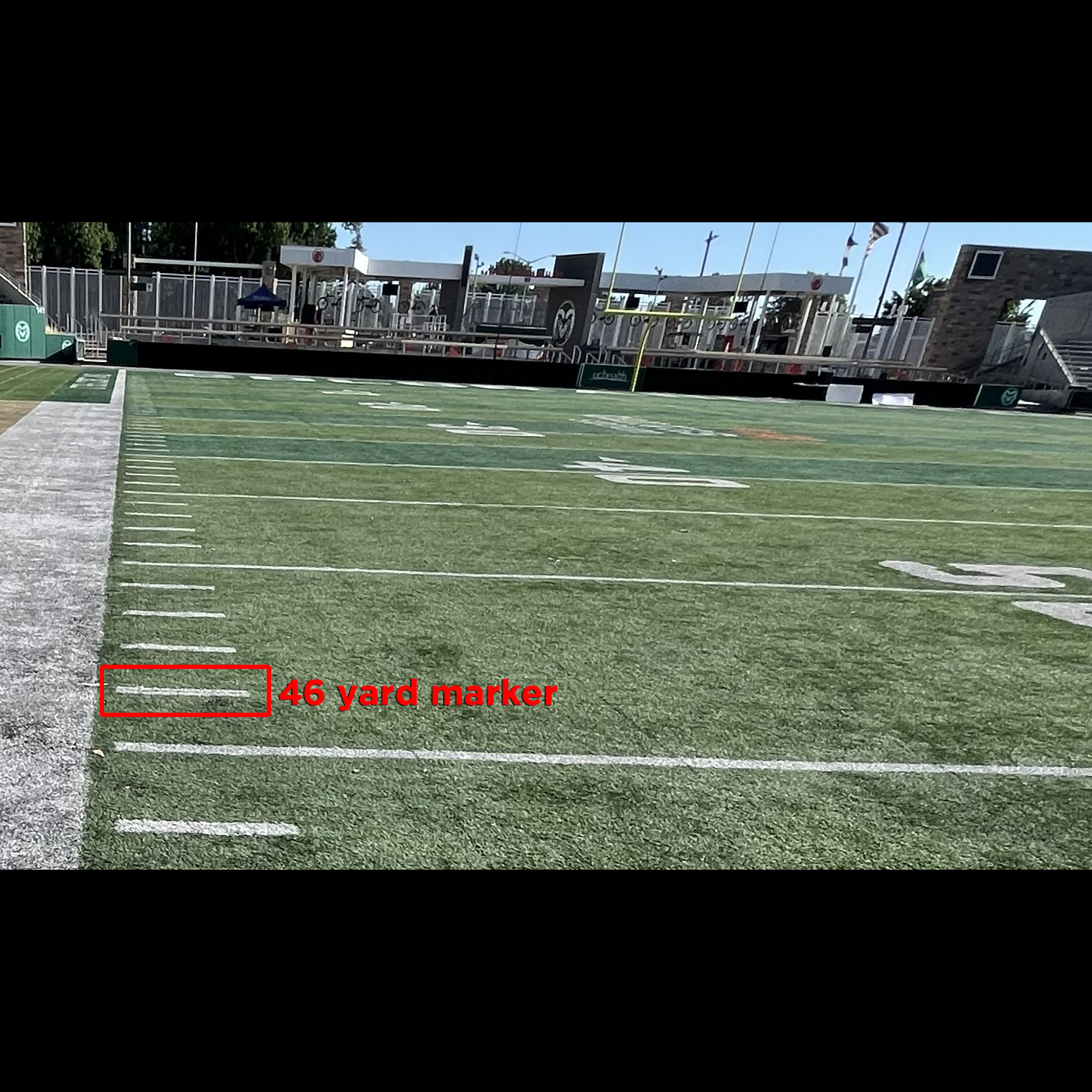 46 Yard-Line Hash Mark