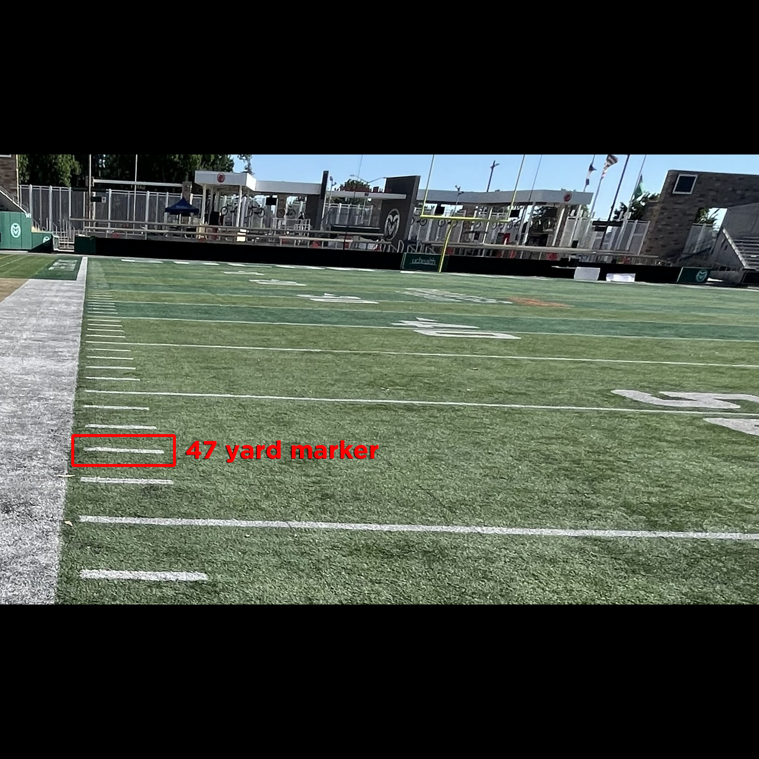 47 Yard-Line Hash Mark