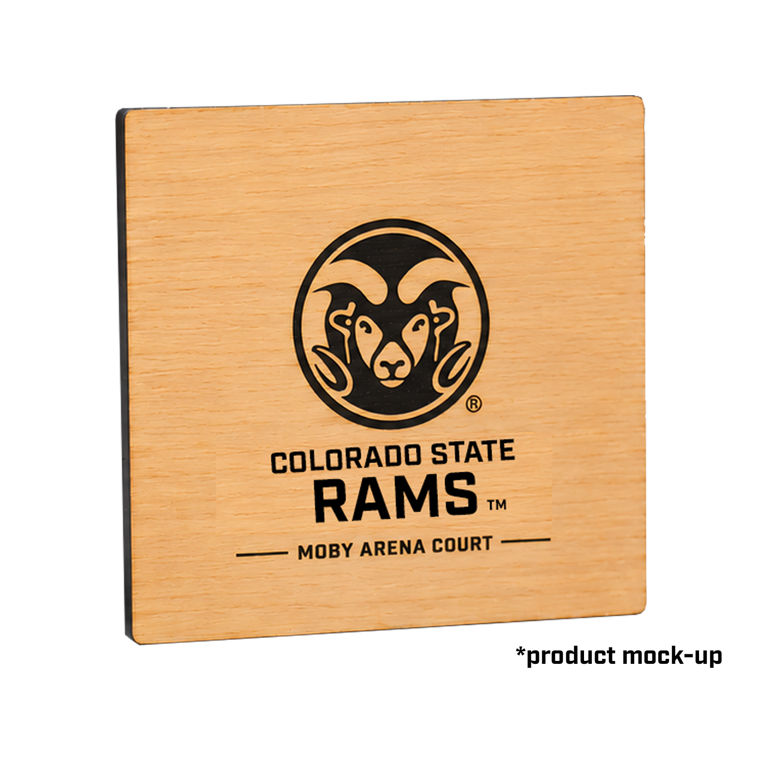 Moby Arena Hardwood Coasters