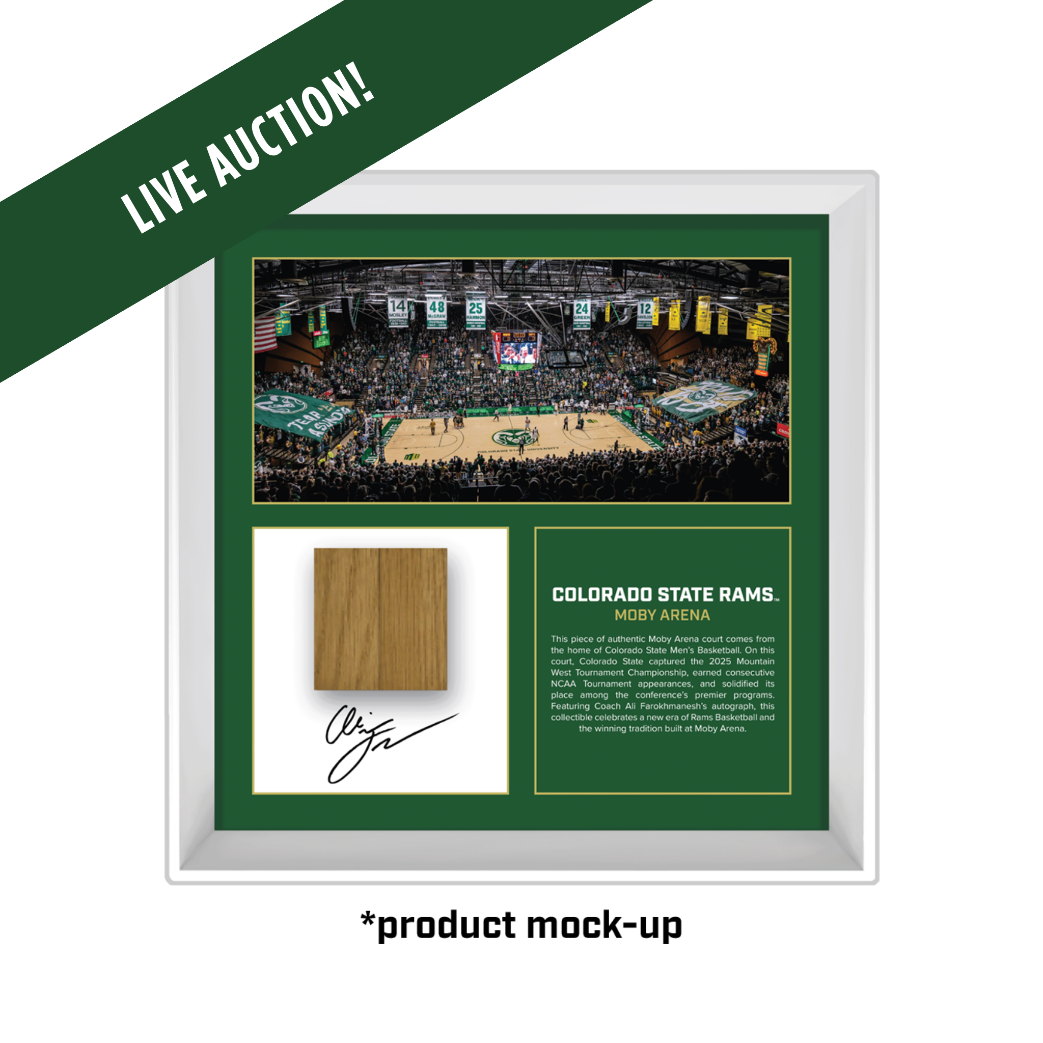 Auction Item: Coach Farokhmanesh Autographed Moby Court Collectible #1