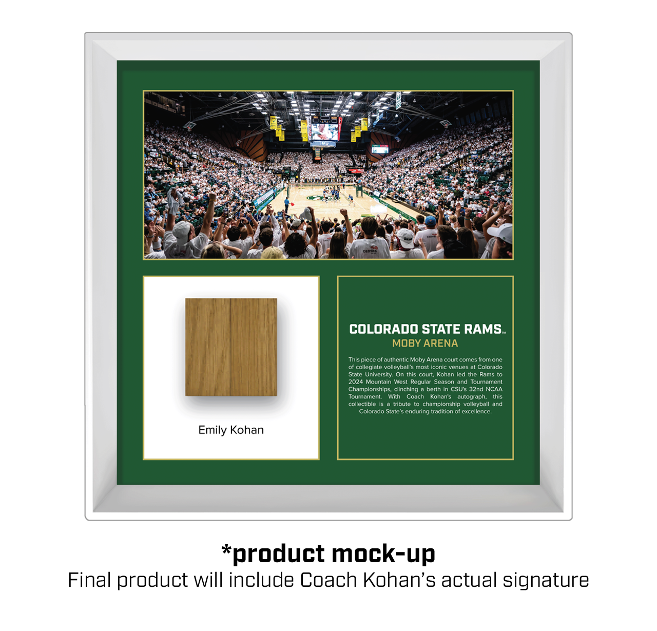 Coach Kohan Signed Moby Court Collectible