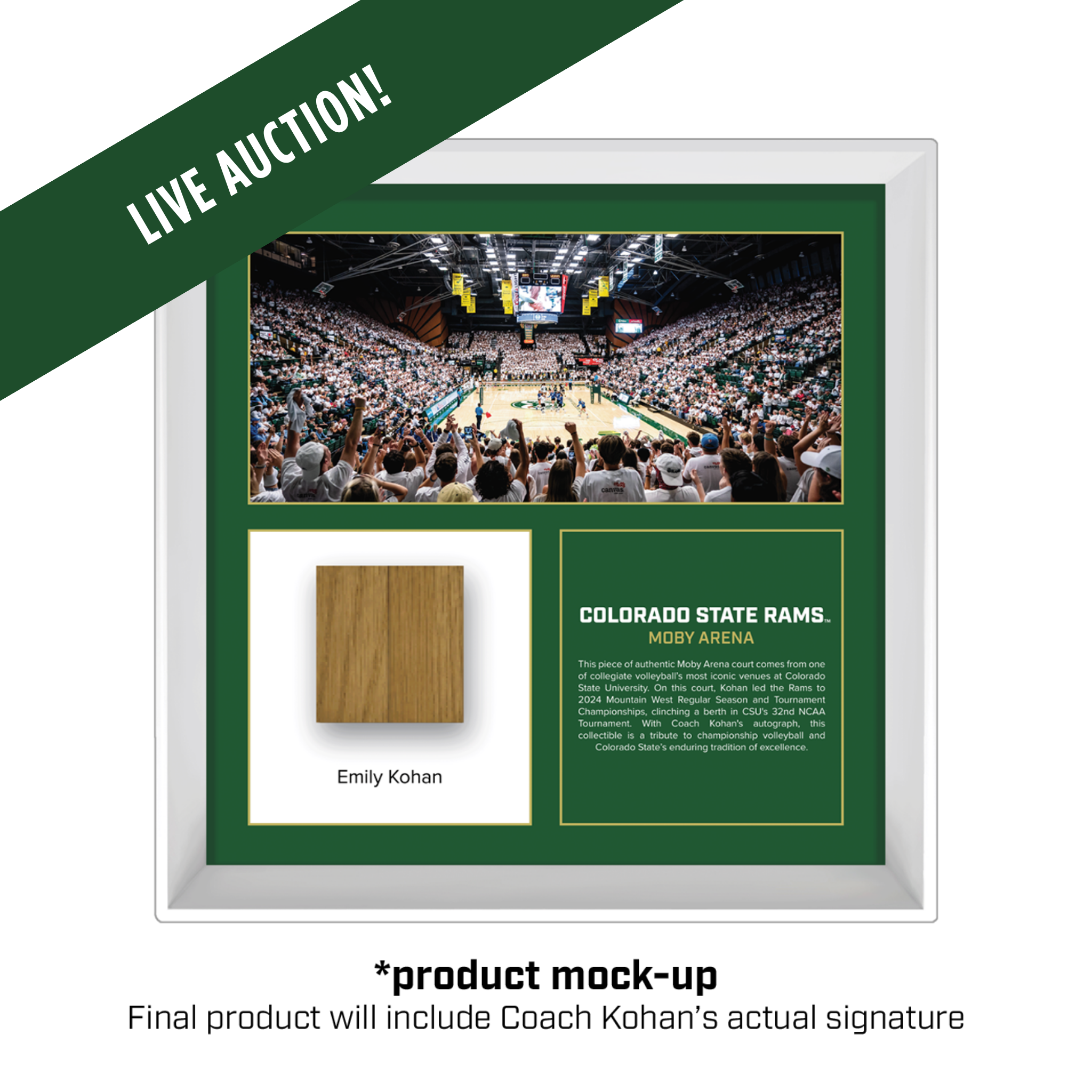 Auction Item: Coach Kohan Autographed Moby Court Collectible #1