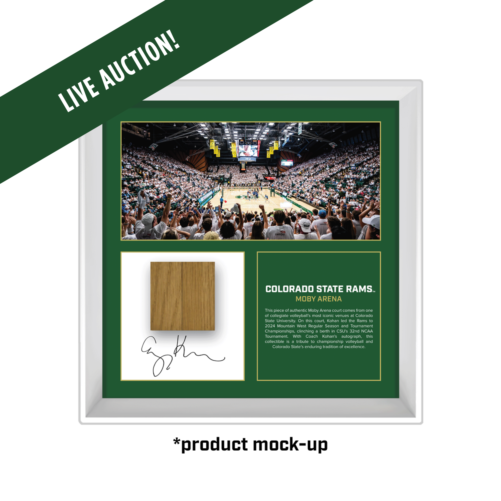 Auction Item: Coach Kohan Autographed Moby Court Collectible #1