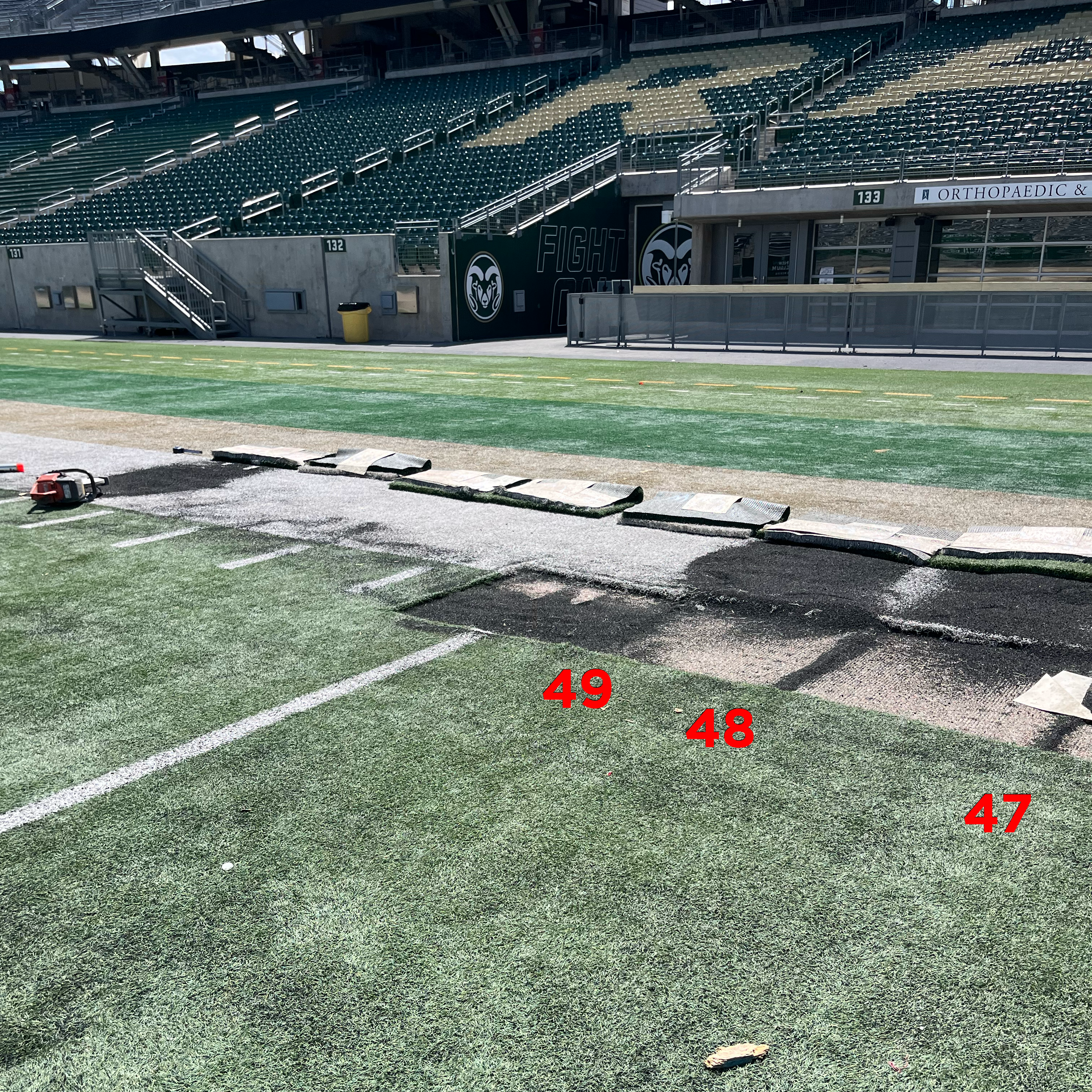 47 Yard-Line Hash Mark